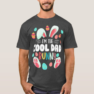 Mens I bin der Coole Vater Bunny Matching Family O T-Shirt