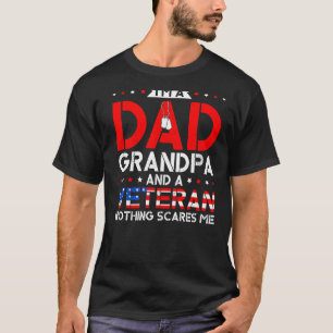 Mens I bin Vater Opa und Veteran Gran Gran T-Shirt
