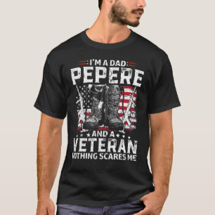 Mens I bin Vater Pepere Tshirt Veteran Veteran's D
