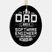 Mens I bin Vater und Software Engineer Nothing Keramik Ornament (Rechts)
