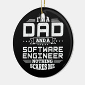 Mens I bin Vater und Software Engineer Nothing Keramik Ornament (Links)