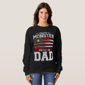Mens I Created A Monster She Calls Me Dad Softball Sweatshirt (Vorne ganz)