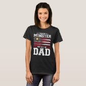 Mens I Created A Monster She Calls Me Dad Softball T-Shirt (Vorne ganz)