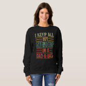 Mens I Keep All My Dad Jokes In A Dad A Base  Vint Sweatshirt (Vorne ganz)