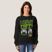 Mens I Leveled to Pappy Fun Video Games Gamer Sweatshirt (Vorne ganz)