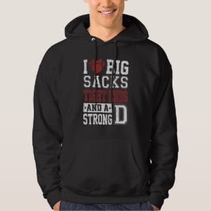 Mens I Liebe große Säcke an den Enden und ein star Hoodie