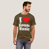 Mens I Liebe House Music Heft Souvenir Funny T-Shirt (Vorne ganz)