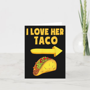 Mens I Liebe Ihr Taco Funny Matching Couple Cinco  Karte
