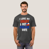 Mens I Liebe mein clever-Hot-Chilea-Ehefrau-Chile T-Shirt (Vorne ganz)