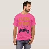 Mens I Liebe Meine Ehefrau Trike Motorrad Motorrad T-Shirt (Vorne ganz)