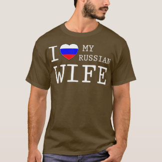 Mens I Liebe meiner russischen Ehefrau T T-Shirt