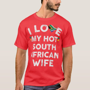 Mens I Liebe My Hot South African Ehefrau T Flag M T-Shirt