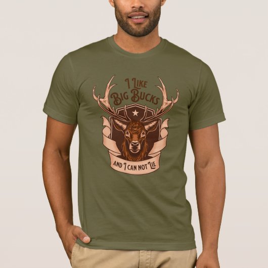Men's I Like Big Bucks And I Can Not Lie Tee (Vorderseite)