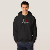 Mens I love my Girlfriend she's magic with heart Hoodie (Vorne ganz)