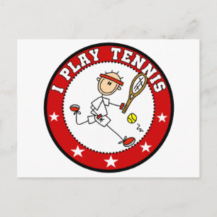 Mens I play Tennis Tshirts und Geschenke Postkarte