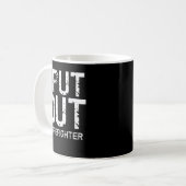 Mens I Put Firefighter Shirt Funny Firemen Gif Kaffeetasse (Vorderseite Links)