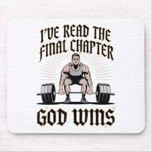 Mens I Read the Final Kapitel Gott gewinnt Christl Mousepad