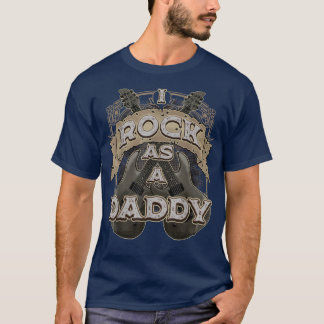 Mens I Rock as a Daddy Guitar Music Festival for D T-Shirt