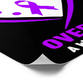 Mens I Wear Purple For My Wife Overdose Awareness  Poster (Ecke)