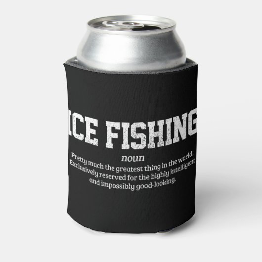 Mens Ice Fishing Definition Funny Ice Fisherman Gi Dosenkühler (Kanne Rückseite)