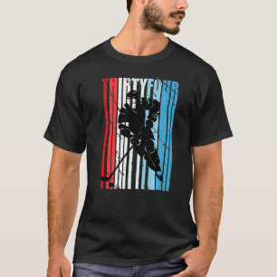Mens Ice Hockey 34. Geburtstag Spieler Motivierend T-Shirt