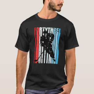Mens Ice Hockey 43. Geburtstag Spieler Motivierend T-Shirt