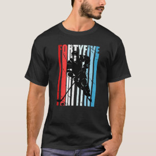 Mens Ice Hockey 45. Geburtstag Spieler Motivierend T-Shirt