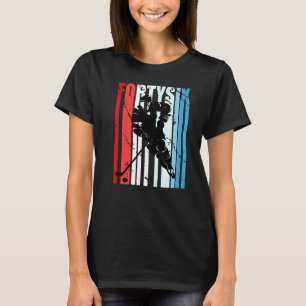 Mens Ice Hockey 46. Geburtstag Spieler Motivierend T-Shirt