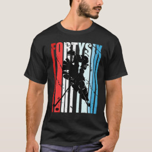 Mens Ice Hockey 46. Geburtstag Spieler Motivierend T-Shirt