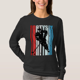 Mens Ice Hockey 46. Geburtstag Spieler Motivierend T-Shirt
