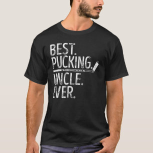 Mens Ice Hockey Best Pucking Onkel Ever Hockey Unc T-Shirt