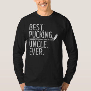Mens Ice Hockey Best Pucking Onkel Ever Hockey Unc T-Shirt