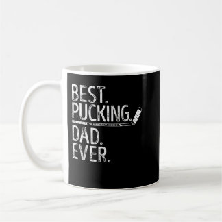 Mens Ice Hockey Best Pucking Vater je Daddy Coach Kaffeetasse