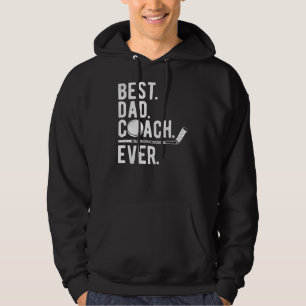 Mens Ice Hockey Bester Vater Coach je Daddy Hoodie