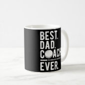Mens Ice Hockey Bester Vater Coach je Daddy Kaffeetasse (VorderseiteRechts)