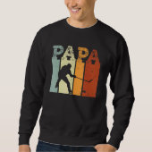 Mens Ice Hockey Sports Icehockey Player Papa Cool Sweatshirt (Vorderseite)