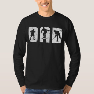 Mens Ice Hockey Vater Puk Vater Hobby T-Shirt