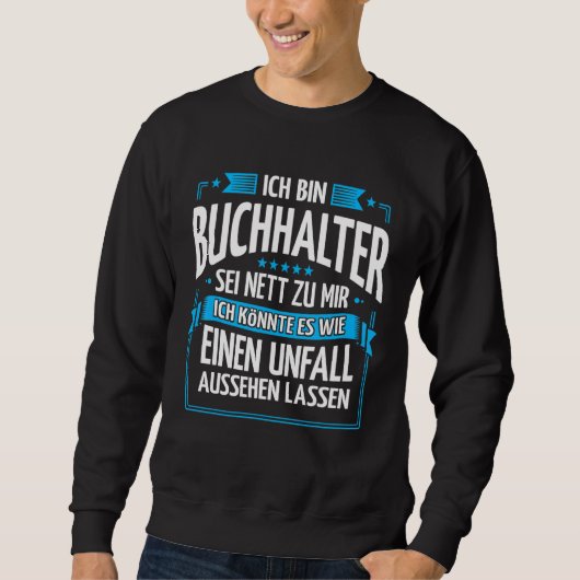 Mens Ich Bin Book Holder Sweatshirt (Vorderseite)