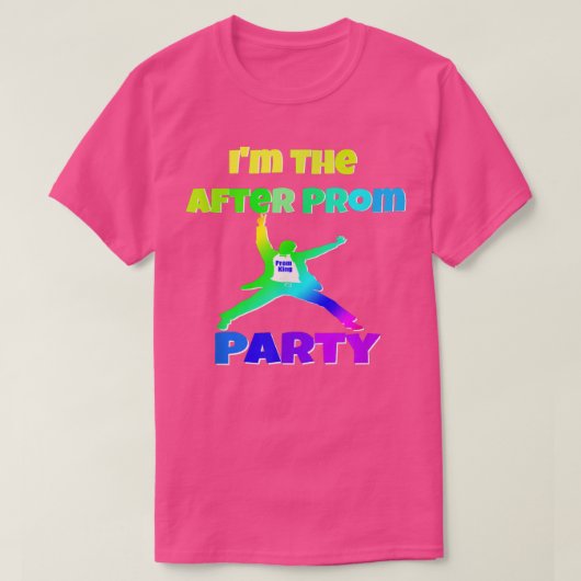 Mens Ich bin der After Prom Party Funny 80er Prom T-Shirt (Design vorne)