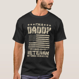 Mens Ich bin ein Daddy und ein Veteran Nichts stör T-Shirt