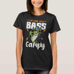 Mens ich bin ein schlechter Bass Gampy Bass Fishin T-Shirt