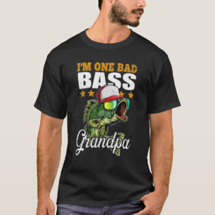 Mens ich bin ein schlechter Bass Grandpa Bass Fish T-Shirt