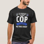 Mens ich bin ein stolzer Vater von Polizist Polizi T-Shirt (Vorderseite)