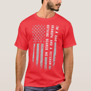 Mens Ich bin Opa und Großvater eines Veteranen T-Shirt