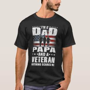 Mens Ich bin Vater Papa und ein erfahrener Vater P T-Shirt