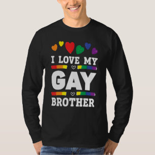 Mens Ich liebe meinen schwulen Bruder Best Bro Eve T-Shirt