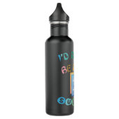 Mens Id macht lieber Sudoku-Puzzles Edelstahlflasche (Links)