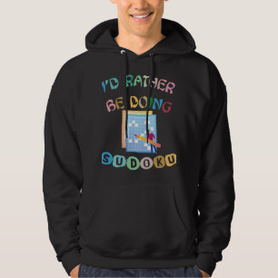 Mens Id macht lieber Sudoku-Puzzles Hoodie