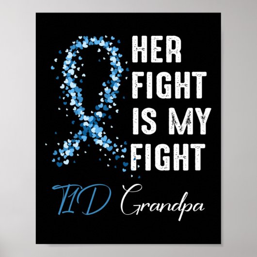 Mens ihr Kampf ist mein Kampf T1d Großvater Typ 1  Poster (Vorne)