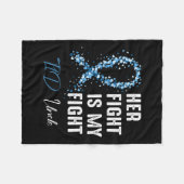 Mens ihr Kampf ist mein Kampf T1d Onkel Typ 1 Diab Fleecedecke (Vorderseite (Horizontal))